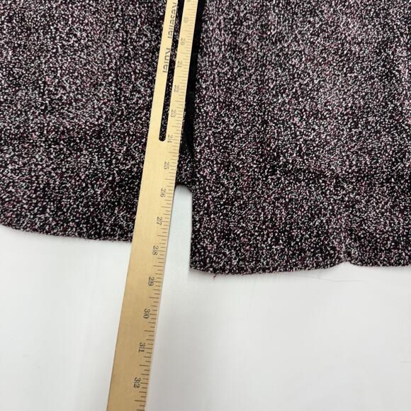 Black Tape Blazer Womens Small Black White Open Front Textured Knit‎ Jacket Coat - Picture 6 of 7